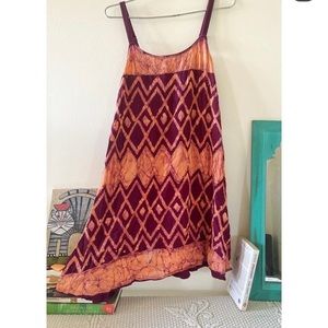 Peach and Brown summer dress